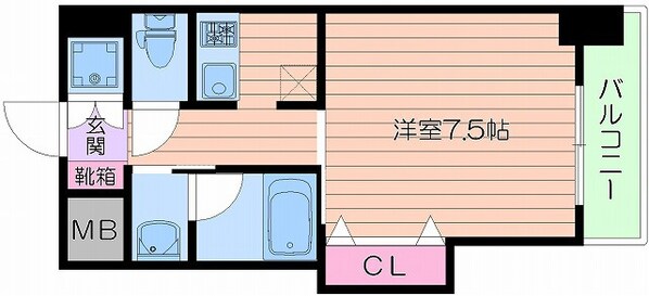 ブリリアン夕陽丘の物件間取画像